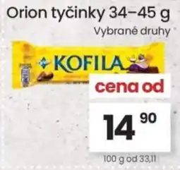 Kubík potraviny Orion tyčinky nabídka