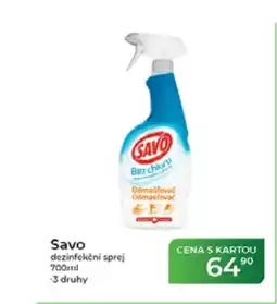 Tamda Foods SAVO dezinfekční sprej nabídka