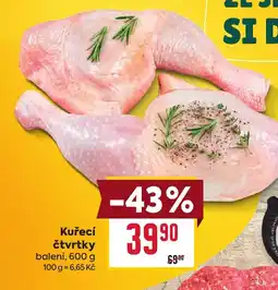 Billa Kuřecí čtvrtky nabídka