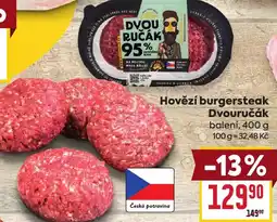 Billa Hovězí burgersteak Dvouručák nabídka
