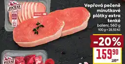 Billa Vepřová pečeně minutkové plátky extra tenké nabídka