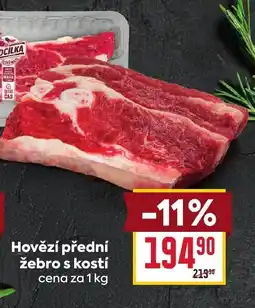 Billa Hovězí přední žebro s kostí nabídka