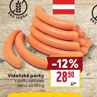 Billa Vídeňské párky nabídka