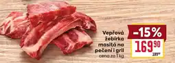 Billa Vepřová Žebírka masitá na pečení i gril nabídka