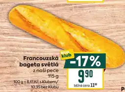 Billa Francouzská bageta světlá nabídka