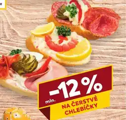 Billa Na čerstvé chlebíčky nabídka