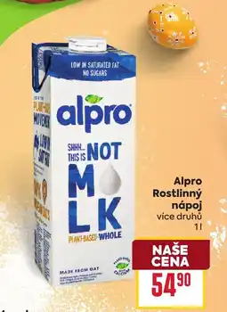 Billa Alpro Rostlinný nápoj nabídka