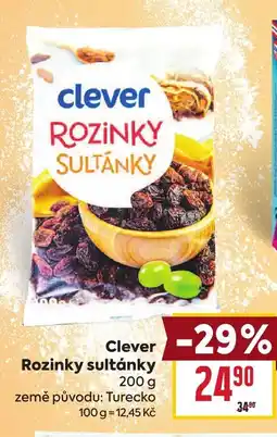 Billa Clever Rozinky sultánky nabídka