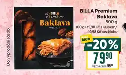 Billa BILLA Premium Baklava nabídka