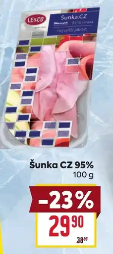 Billa Šunka CZ 95% nabídka