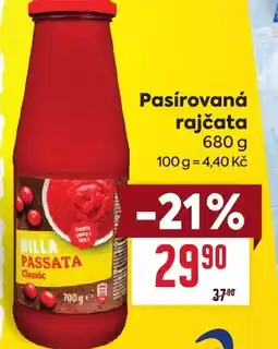 Billa Pasírovaná rajčata nabídka