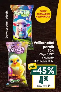 Billa Velikonoční perník nabídka