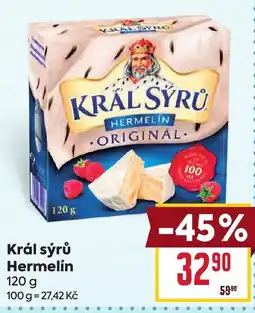 Billa Král sýrů Hermelín nabídka