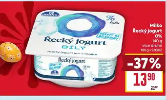 Billa Milko Řecký jogurt 0% nabídka