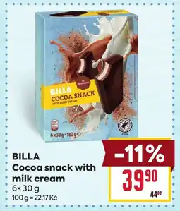Billa BILLA Cocoa snack with milk cream nabídka