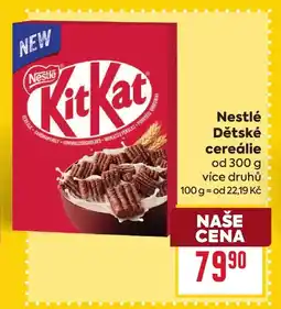 Billa Nestlé Dětské cereálie nabídka