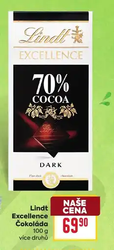 Billa Lindt Excellence Čokoláda nabídka