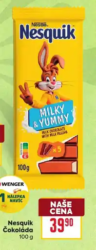 Billa Nesquik Čokoláda nabídka