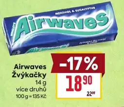 Billa Airwaves Žvýkačky nabídka