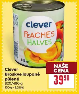 Billa Clever Broskve loupané půlené nabídka
