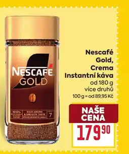 Billa Nescafé Gold, Crema Instantní káva nabídka