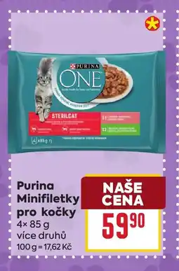 Billa Purina Minifiletky pro kočky nabídka