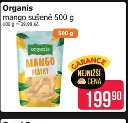 Teta Organis mango sušené nabídka