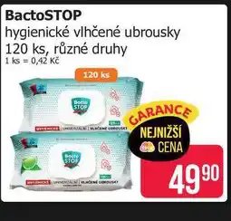Teta BactoSTOP hygienické vlhčené ubrousky 120 ks nabídka