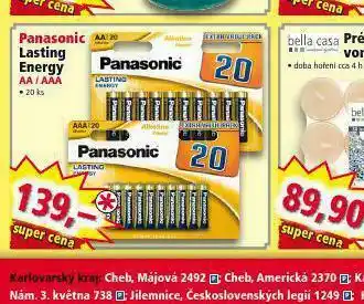 Norma Panasonic lasting energy baterie nabídka