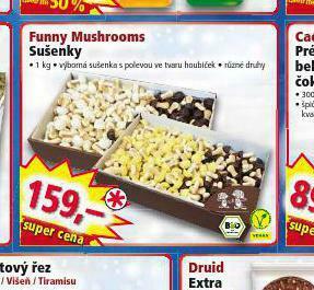 Norma Funny mushrooms sušenky nabídka