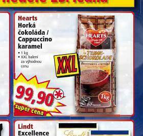Norma Hearts horká čokoláda nabídka