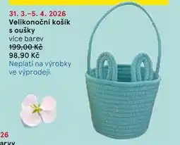 Tesco Velikonoční košík soušky více barev nabídka