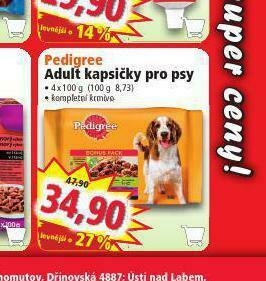 Pedigree adult kapsičky pro psy