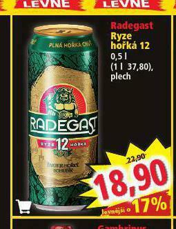 Norma Pivo radegast ryze hořká 12 nabídka
