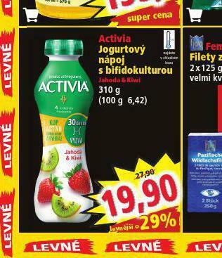 Norma Activia jogurtový nápoj s bifidokulturou nabídka