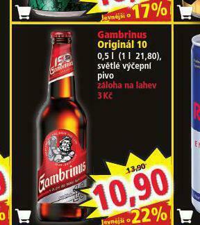 Norma Pivo gambrinus originál nabídka