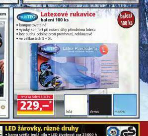 Norma Latexové rukavice nabídka