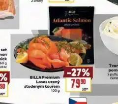 Billa Billa premium losos uzený studený kouřem nabídka