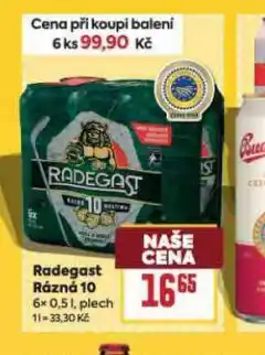 Billa Pivo radegast rázná 10 nabídka
