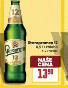 Billa Pivo staropramen 12 nabídka