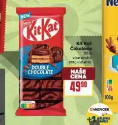 Billa Kitkat čokoláda nabídka