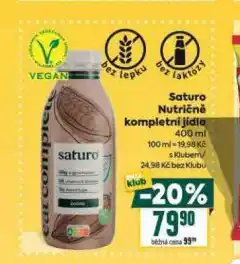 Billa Saturo nutričně komletní jídlo nabídka