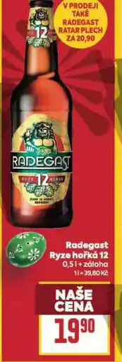 Billa Pivo radegast ryze hořká 12 nabídka