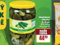 Billa Machland okurky nabídka