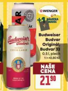 Billa Pivo budvar 33 nabídka