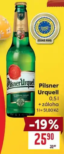 Billa Pilsner Urquell nabídka