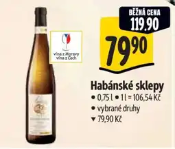 Albert Habánské sklepy nabídka