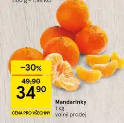 Tesco Mandarinky nabídka