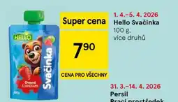 Tesco HELLO Svačinka nabídka