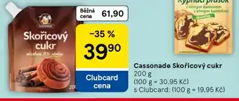 Tesco Cassonade Skořicový cukr nabídka